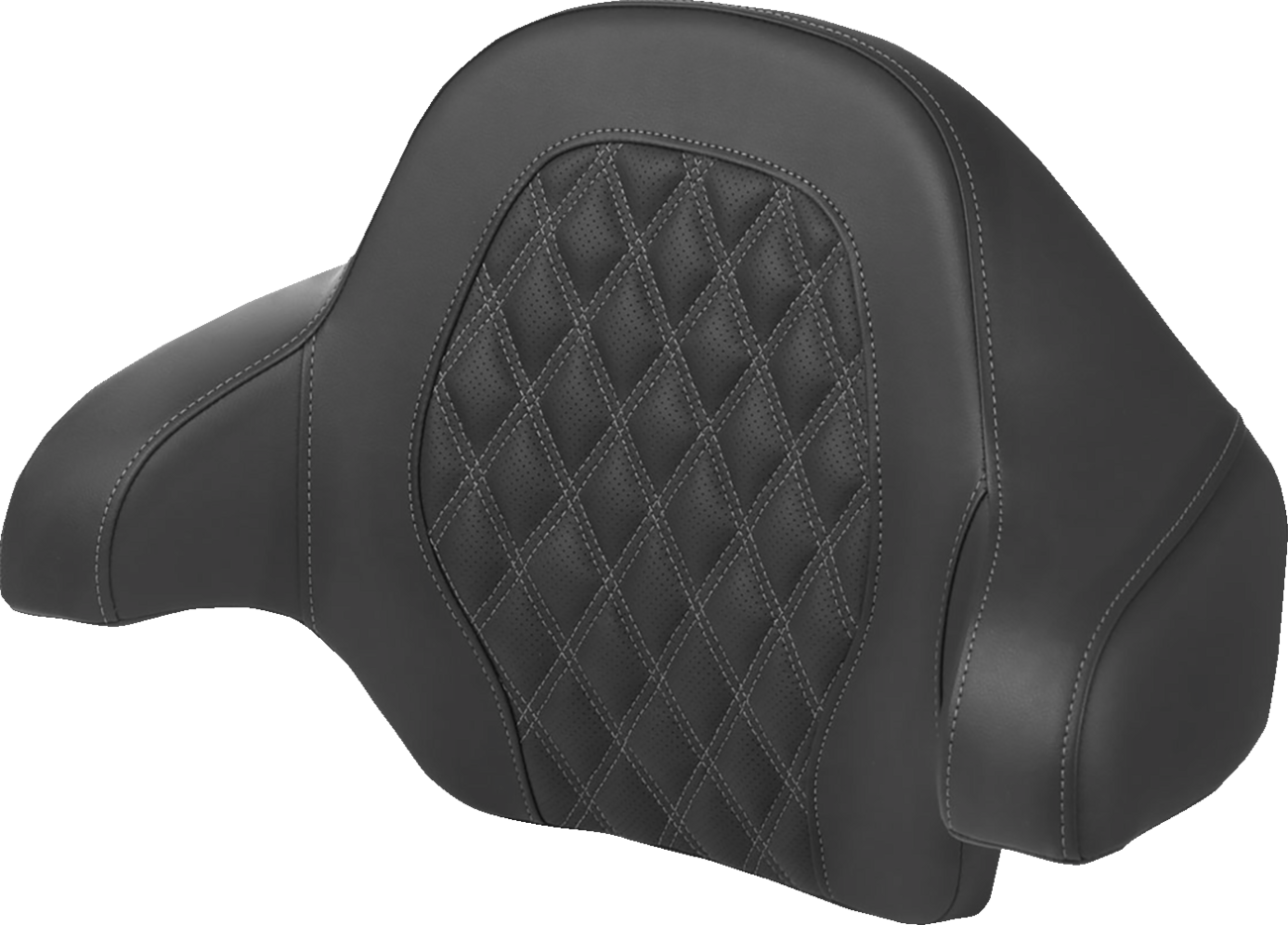 Tour-Pak® Backrest Pad - Lattice Stitch - Dark Gray Stitch - FL '14-'24