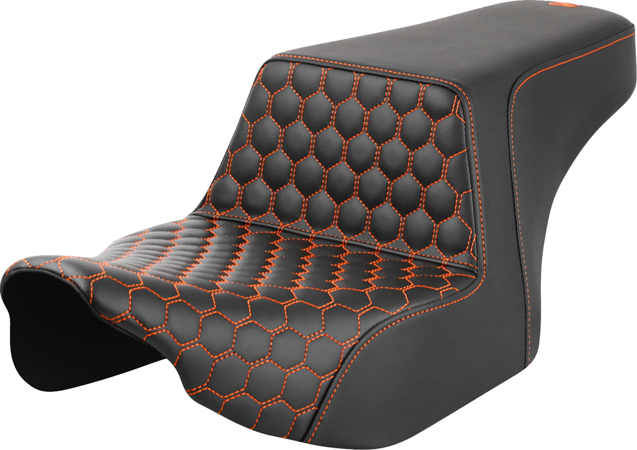 Step-Up Seat - Front Honeycomb - Orange Stitching - FL '23-'24