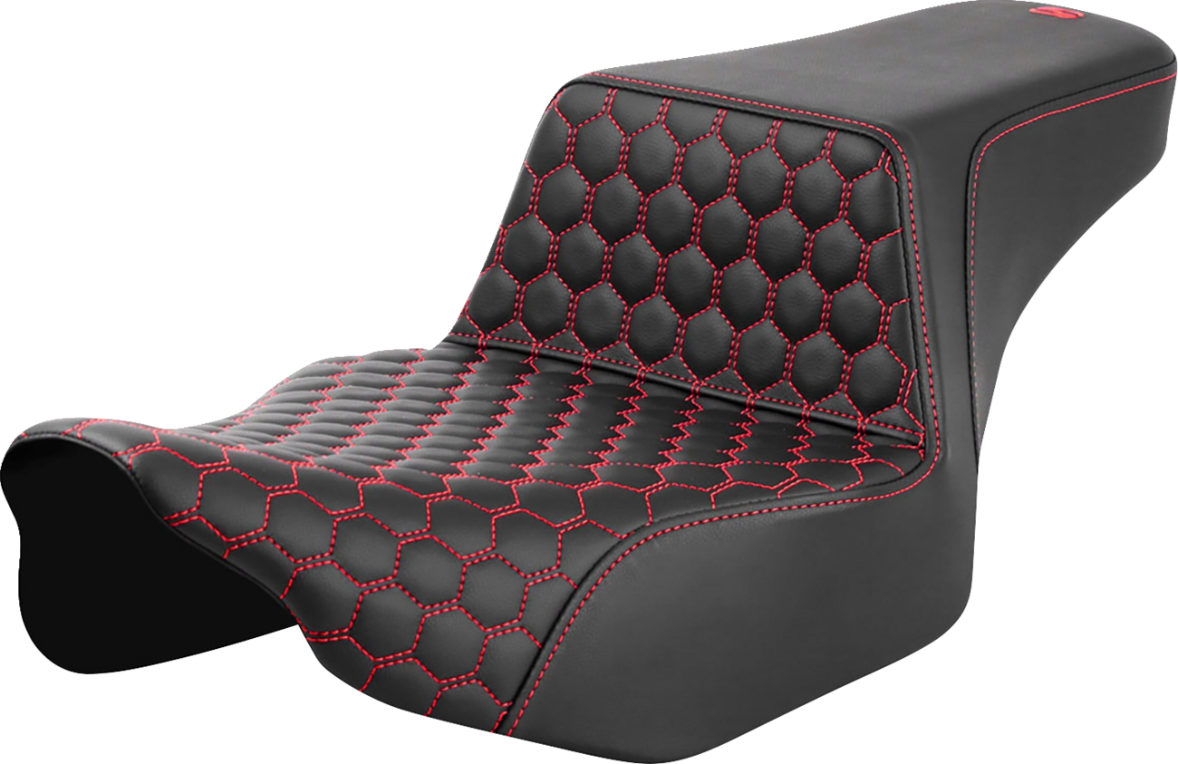 Step-Up Seat - Extended Reach - Front Honeycomb - Red Stitch - FL '23-'24