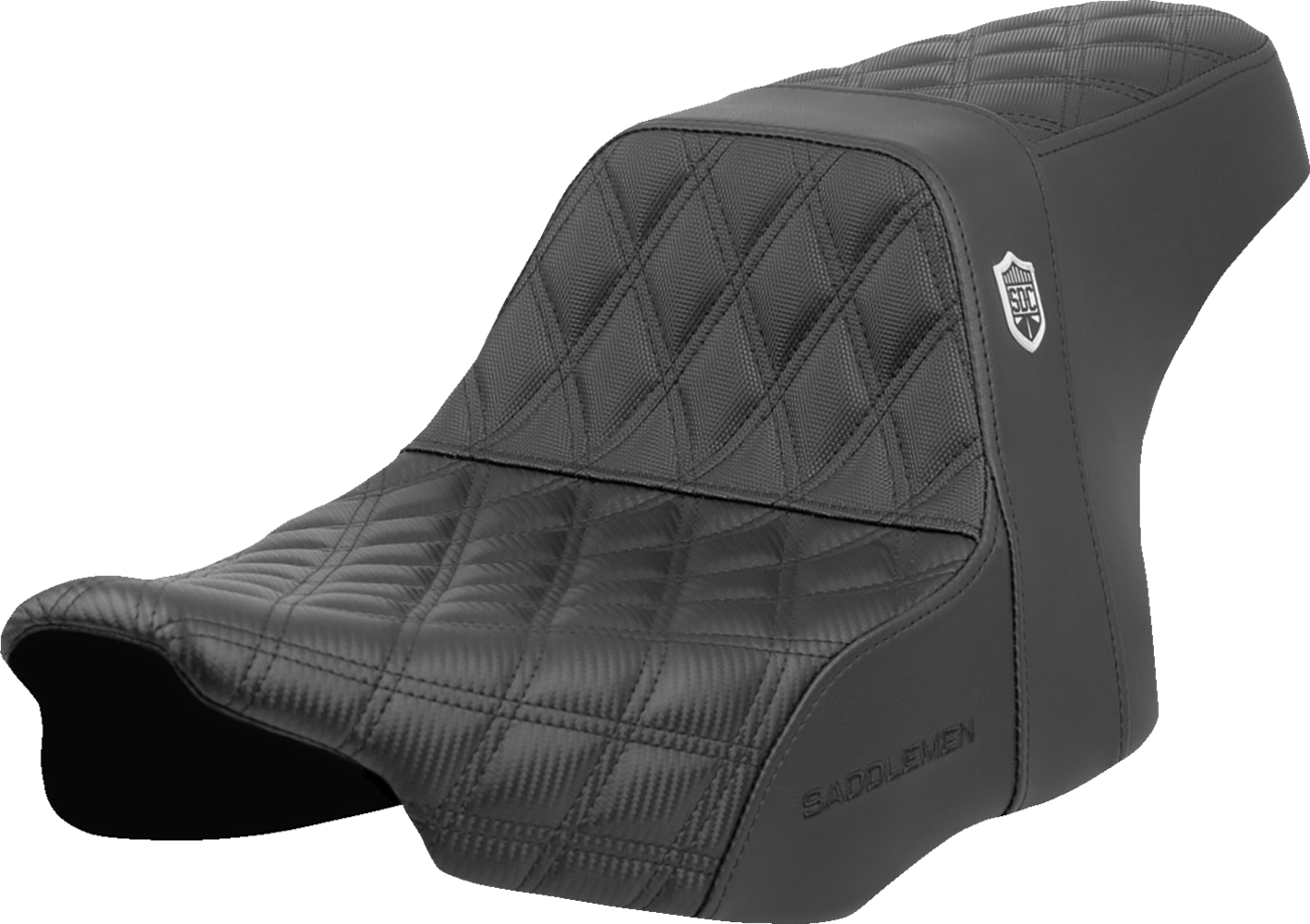 Pro Series SDC Performance Seat - Lattice Stitch - Gripper - w/o Backrest - FLH/FLT '23-'24