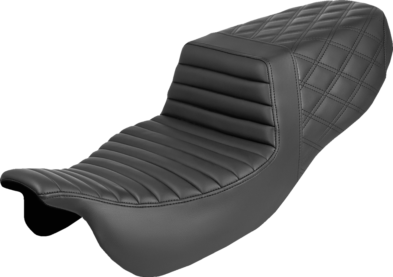 Step-Up Seat - Front Tuck-n-Roll/Rear Lattice Stitch - FLRT/FLTRT '15-'25