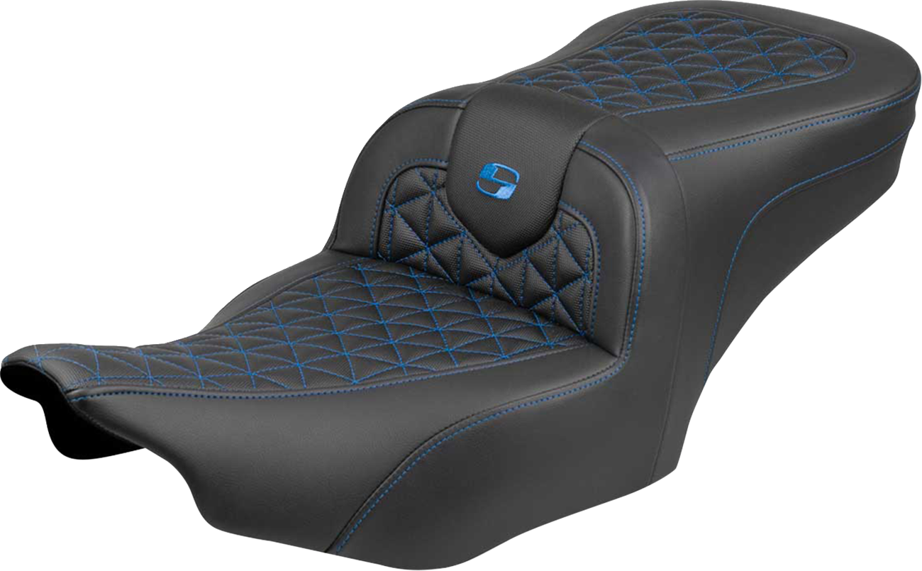 Roadsofa™ Seat - without Backrest - Blue Stitch - FLH/FLT '23-'25