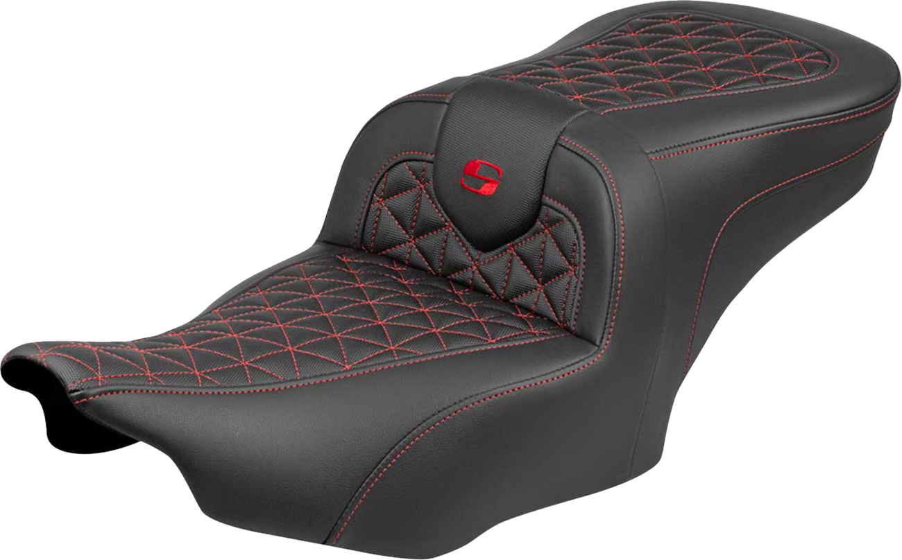 Roadsofa™ Seat - without Backrest - Red Stitch - FLH/FLT '23-'25