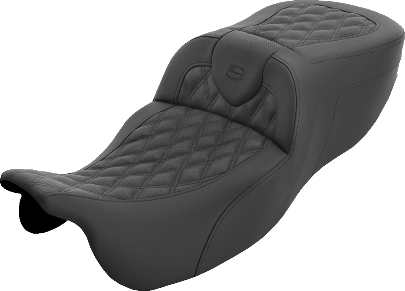 Roadsofa™ Extended Reach Seat - without Backrest - Lattice Stitch - FLRT/FLTRT '15-'25