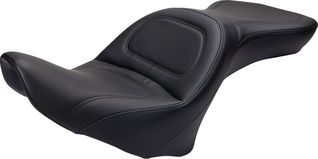 Seat - Explorer™ - Without Backrest - Stitched - Black - FLSTF '07-'17