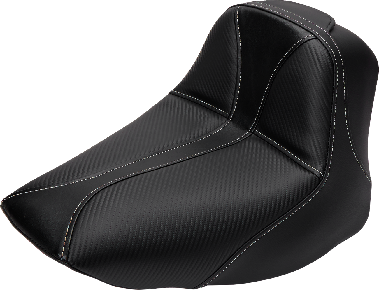 Dominator Solo Seat - w/o Backrest - Black w/ Gray Stitching - FLSTC/N '06-'17
