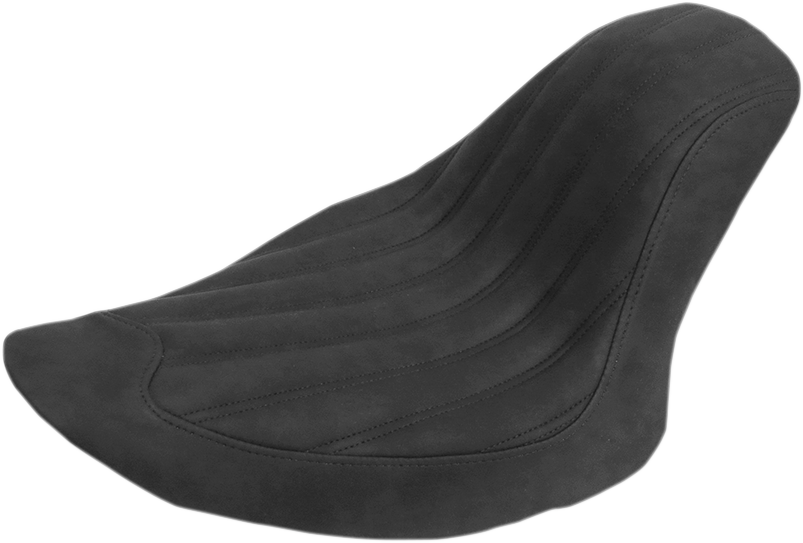 Knuckle Solo Seat - Ribbed - Black - FL/FX '06-'17