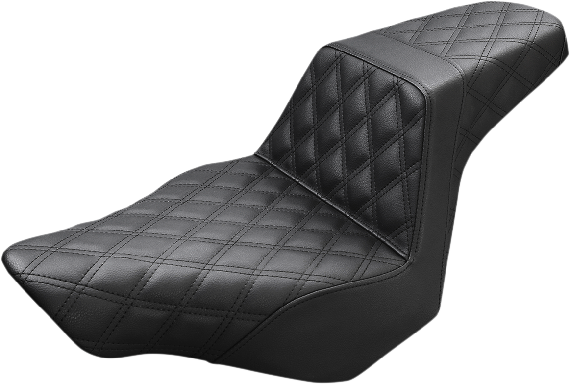 Step-Up Seat - Full Lattice Stitch - Black - FXSB