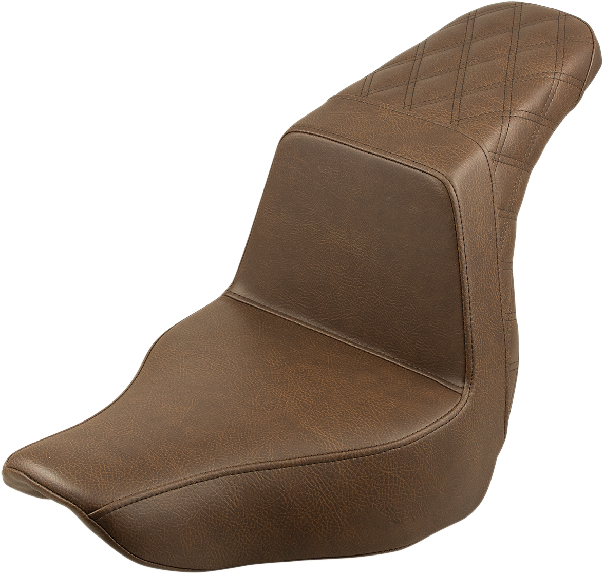 Step-Up Seat - Rear Lattice Stitch - Brown