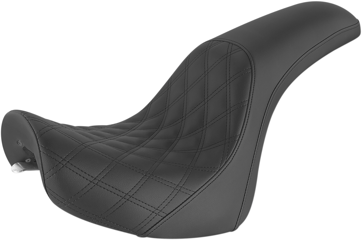 Profiler Seat - Front Lattice/Rear Smooth - Black - FXSTD '01-'07