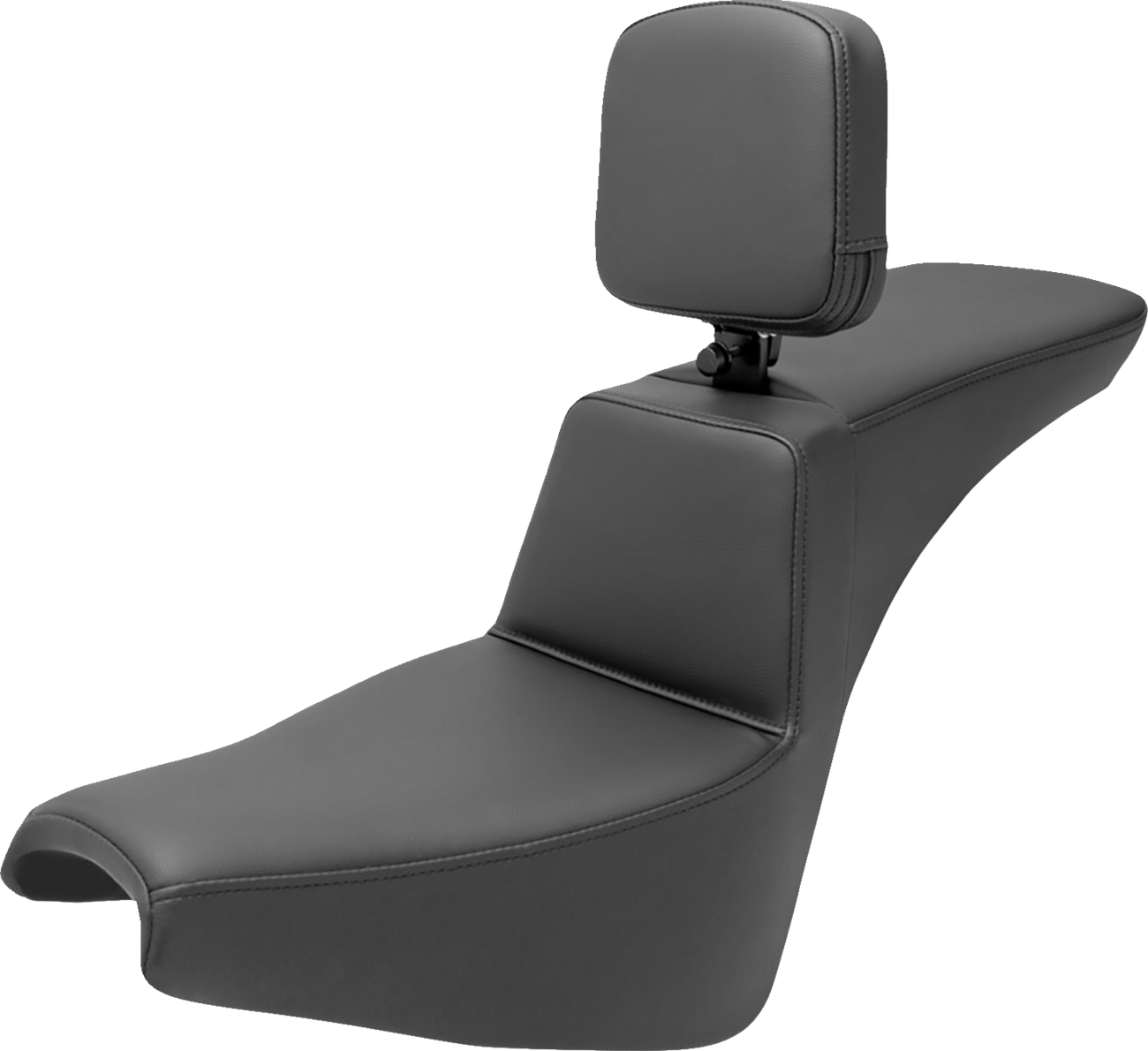 Tour Step-Up Seat - Rider Backrest - Plain - FXBB/FXST '18-'24