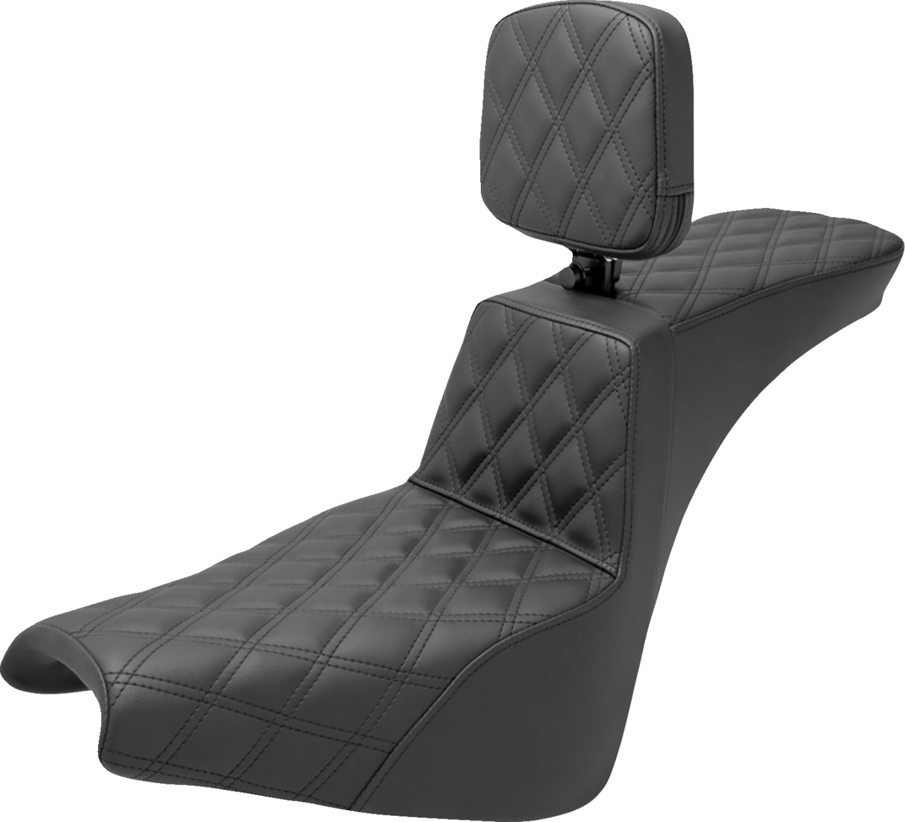 Tour Step-Up Seat - Rider Backrest - Full Lattice Stitch - FXBB/FXST '18-'24
