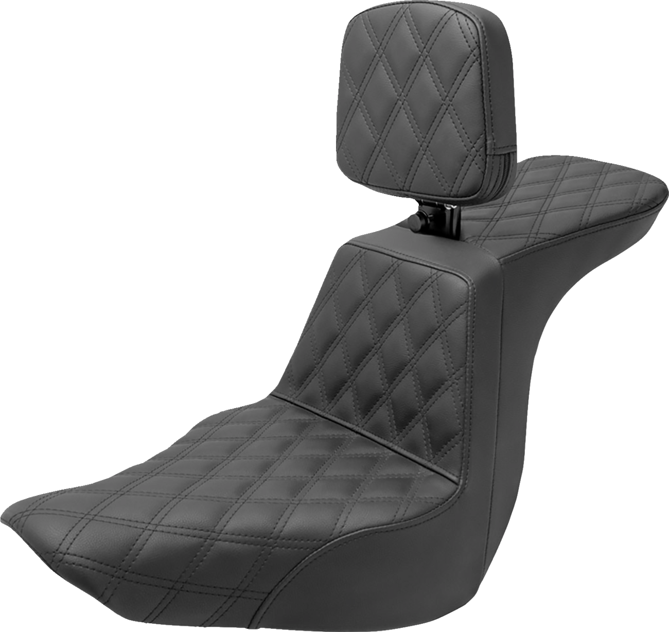 Tour Step-Up Seat - Rider Backrest - Full Latice Stitch - FLSB/FXLR '18-'24