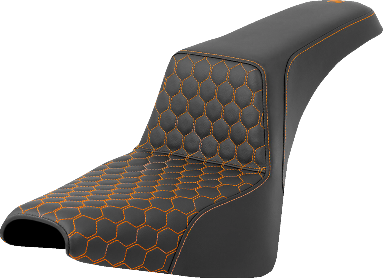 Step-Up Seat - Honeycomb - Orange Stitching - FXBB/FXST '18-'24