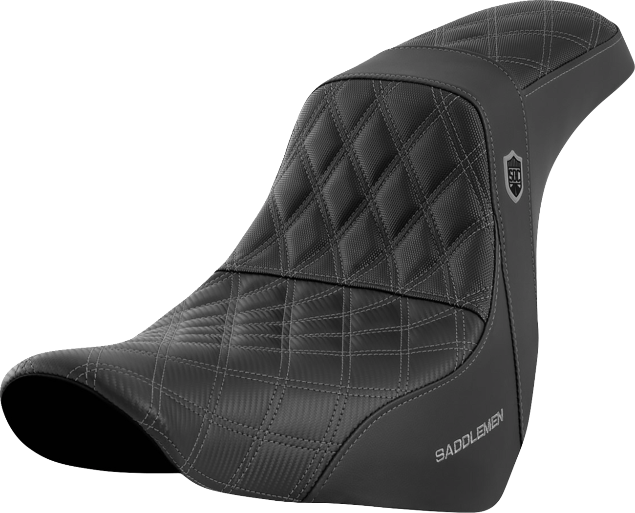 Pro Series SDC Performance Seat - w/o Backrest - Gray Stitch - FL/FX '18-'20