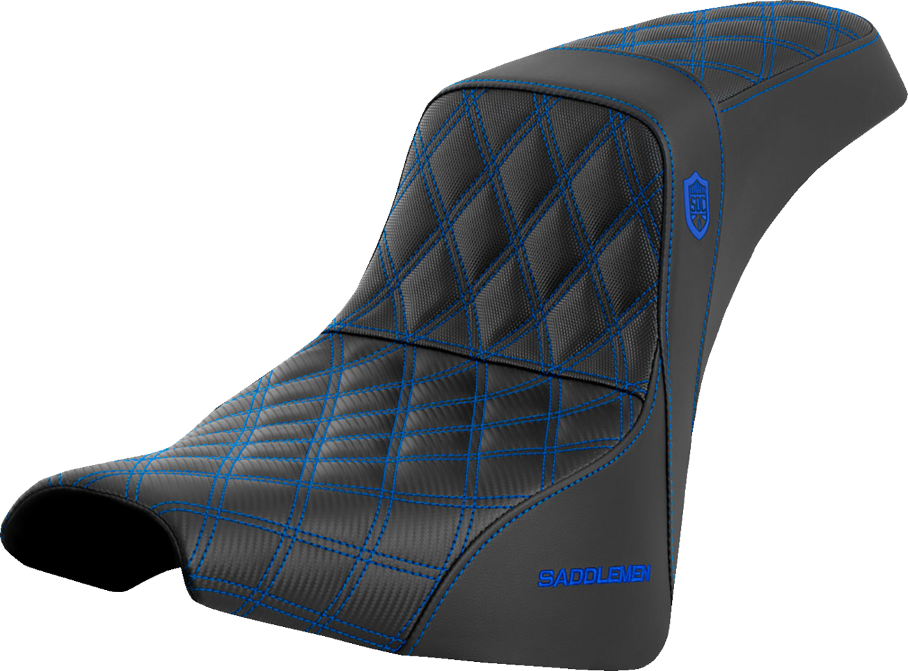 Pro Series SDC Performance Seat - w/o Backrest - Blue Stitch - FXBB/FXST '18-'23
