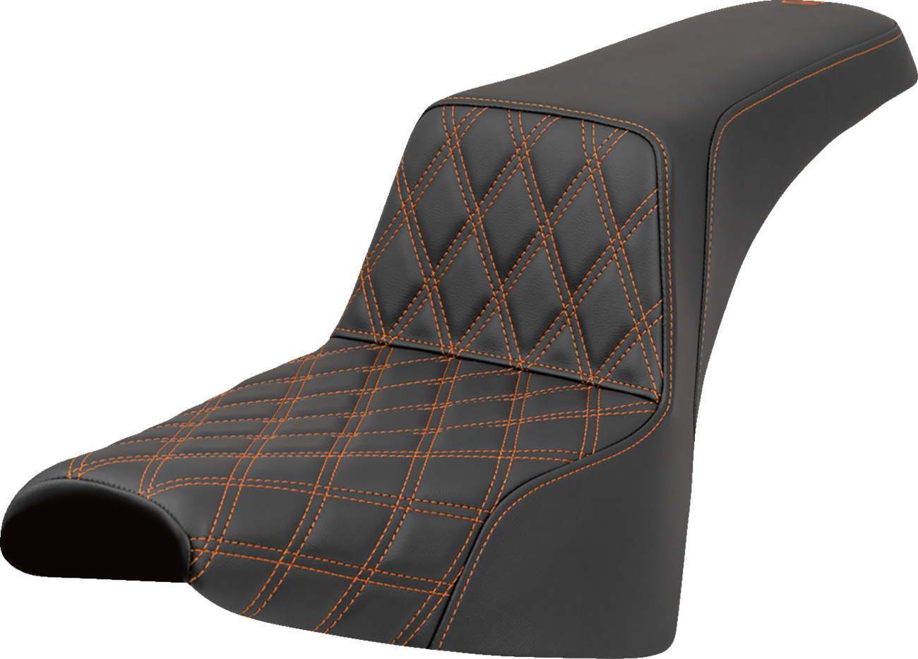 Step-Up Seat - Front Lattice Stitch - Orange Stitch - FXST/FXBB '18-'25