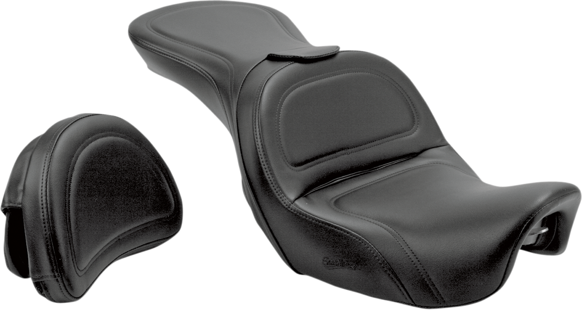 Seat - Explorer™ - With Backrest - Stitched - Black - FLD/FXD '06-'17