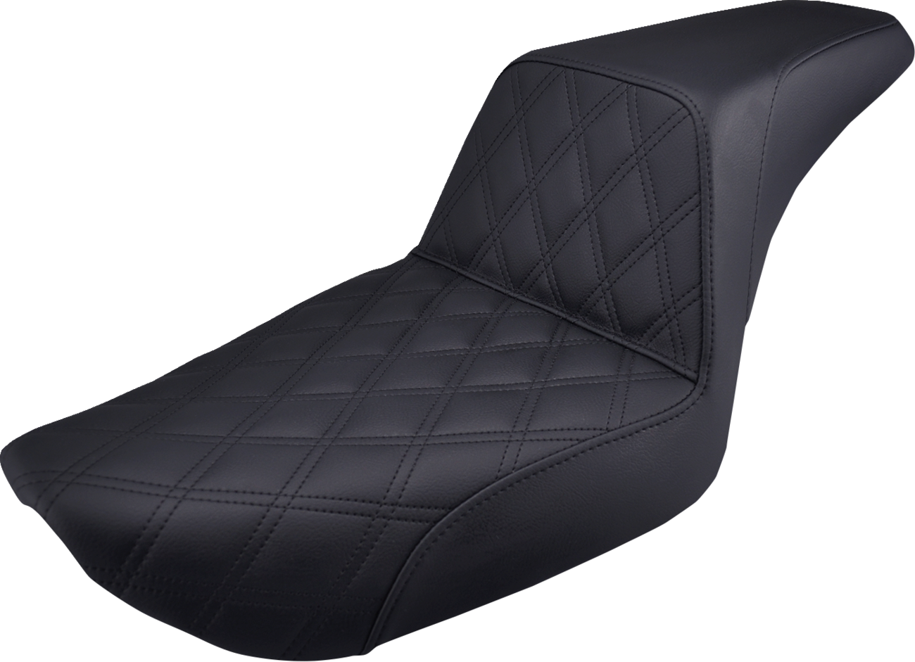 Step-Up Seat - Front Lattice Stitch - Black - Dyna