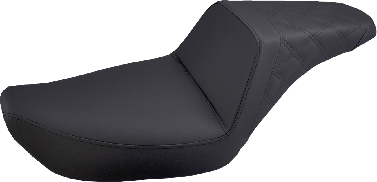 Step-Up Seat - Rear Lattice Stitched - Black - FXD