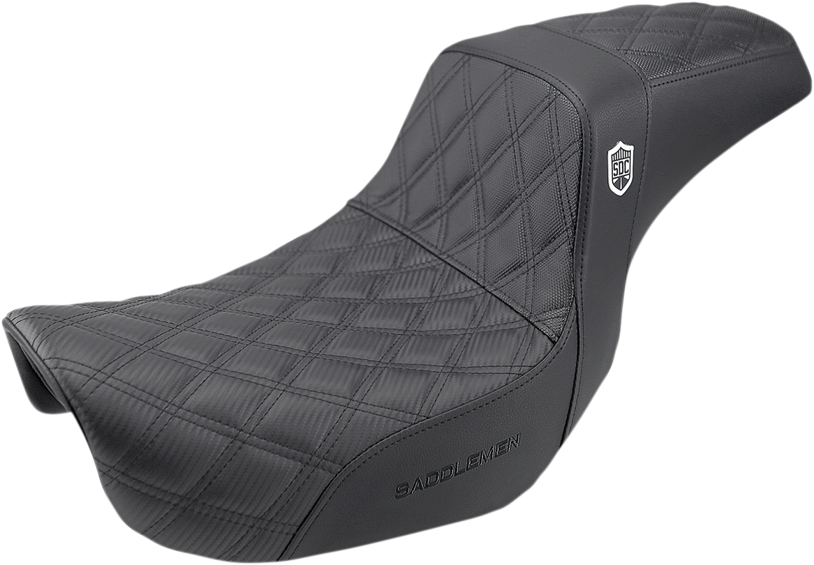 Pro Series SDC Performance Seat - w/o Backrest - Lattice Stitch/Lumbar Gripper - FLD/FXD '06-'17