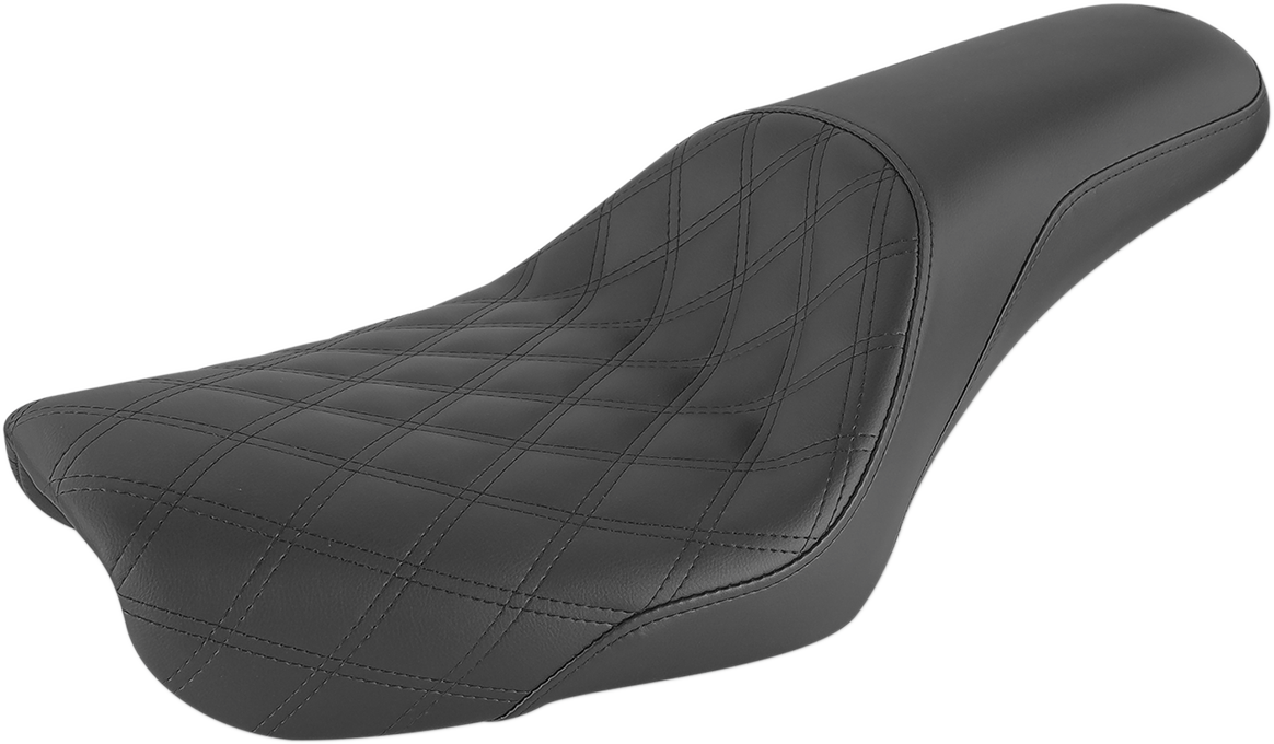 Profiler Seat - Front Lattice/Rear Smooth - Black - FXD '04-'05