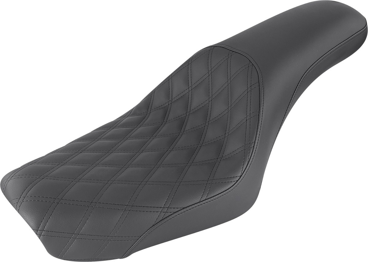 Profiler Seat - Front Lattice/Rear Smooth - Black - FXDWG '04-'05