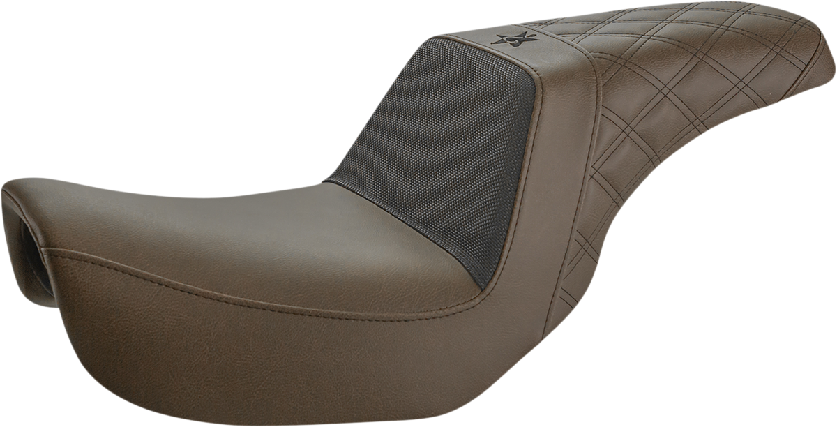 Unknown Industries Seat - Front Carbon Fiber/Black Gripper Lumbar/Rear Lattice Stitch - Dyna