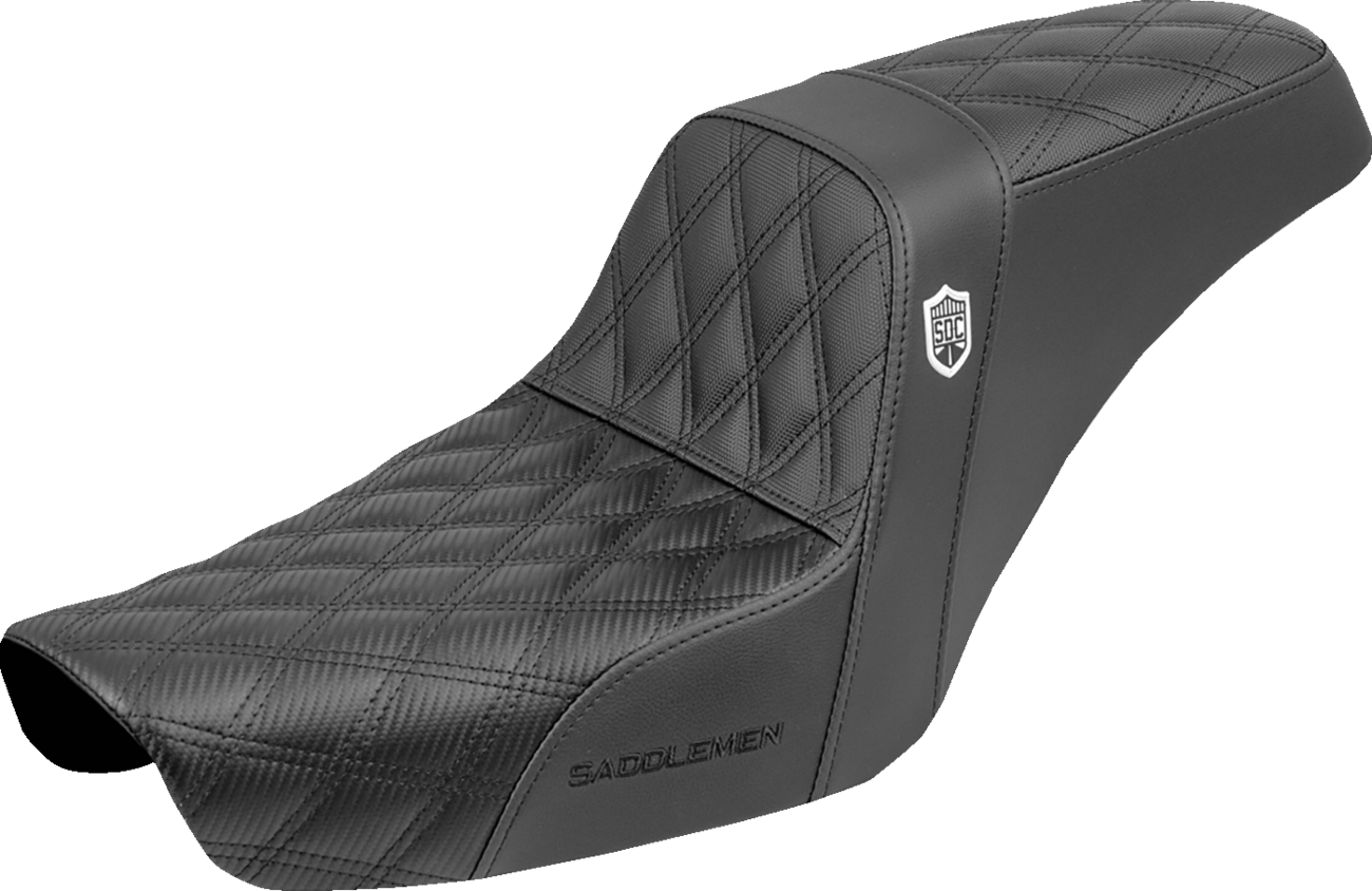 Step-Up Seat - Gripper - Black - Dyna '96-'03
