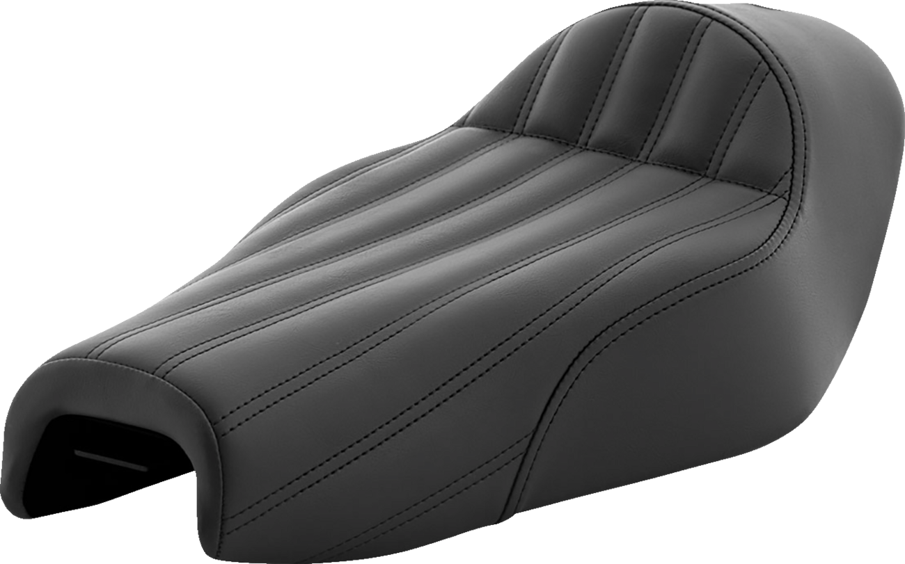 Knuckle Solo Seat - Ribbed - Black - XL '04-'20