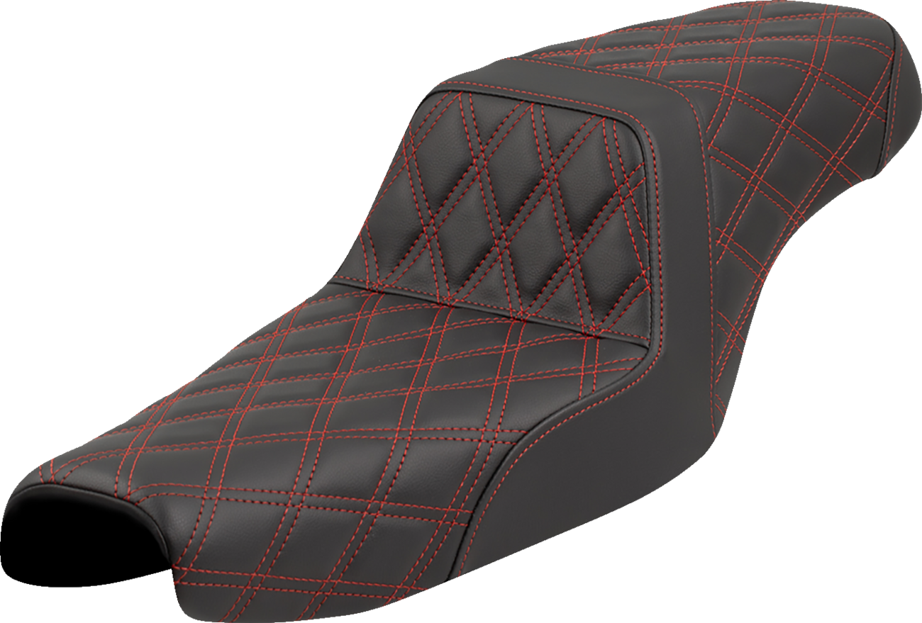 Step-Up Seat - Lattice Stitch - Red Stitch - XL '04-'22