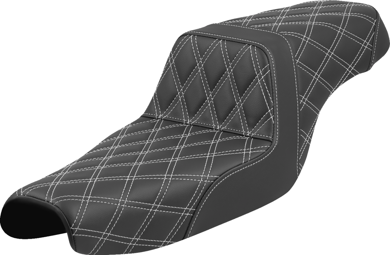 Step-Up Seat - Lattice Stitch - White Stitch - XL '04-'22