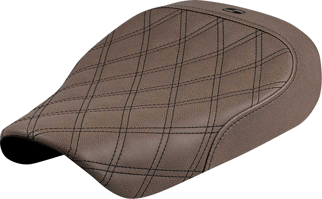 Solo Seat - Lattice Stitch - Brown - Sportster S '21-'25