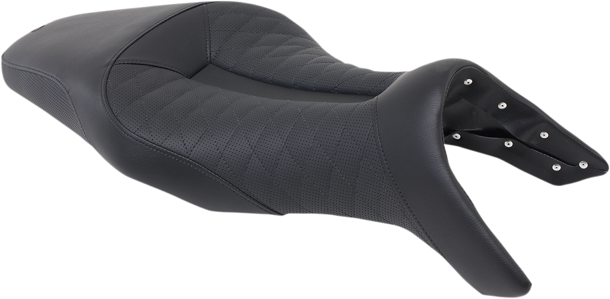 Track Seat - Lattice Stitch - Black - FZ09 '14-'19