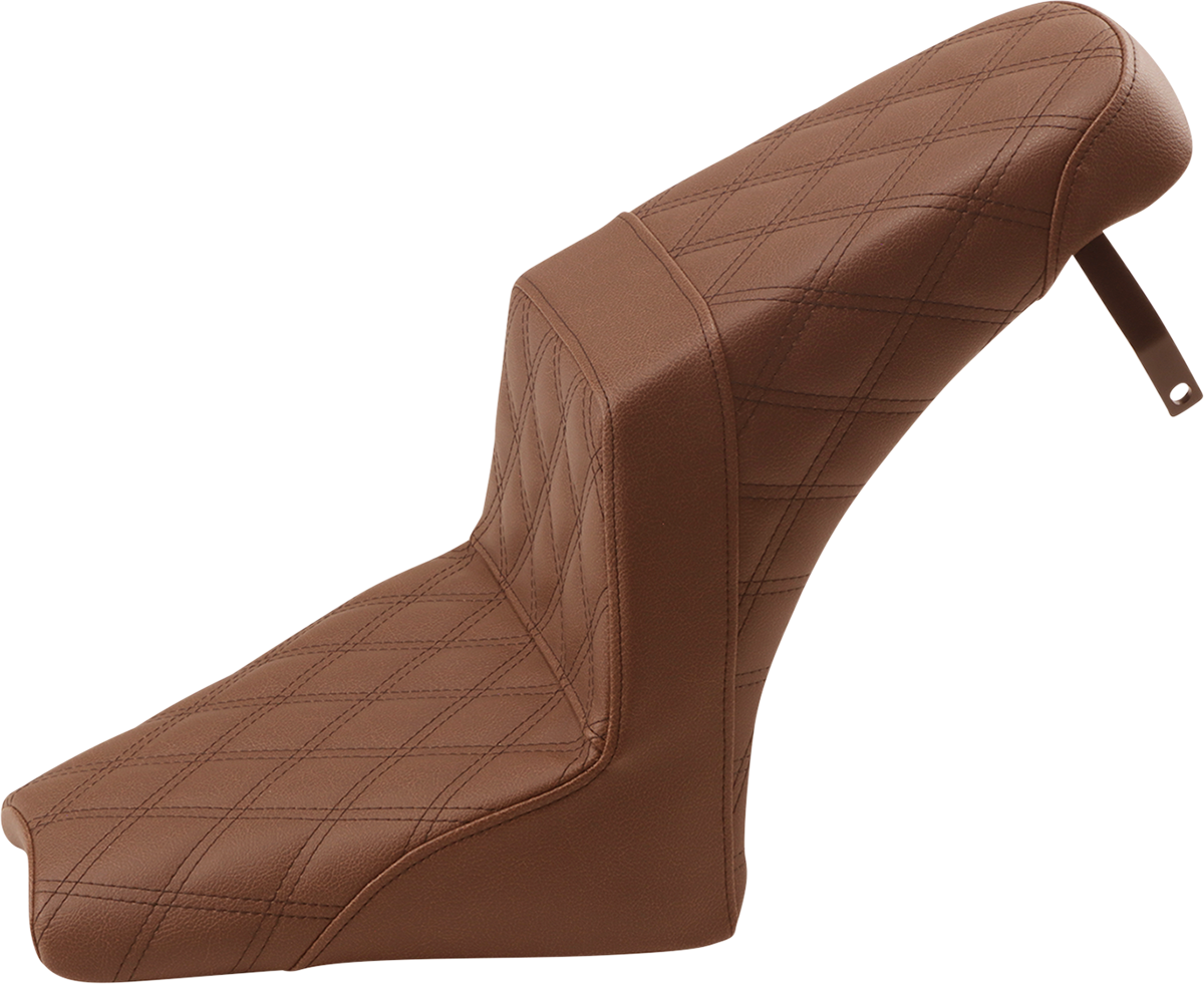 Step-Up Seat - Full Lattice Stitch - Brown - Scout Bobber