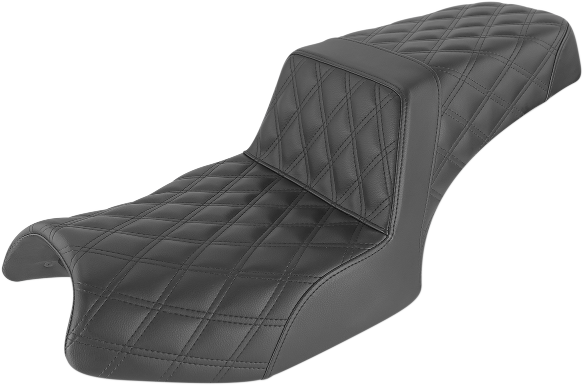 Step-Up Seat - Full Lattice Stitch - Black - Challenger