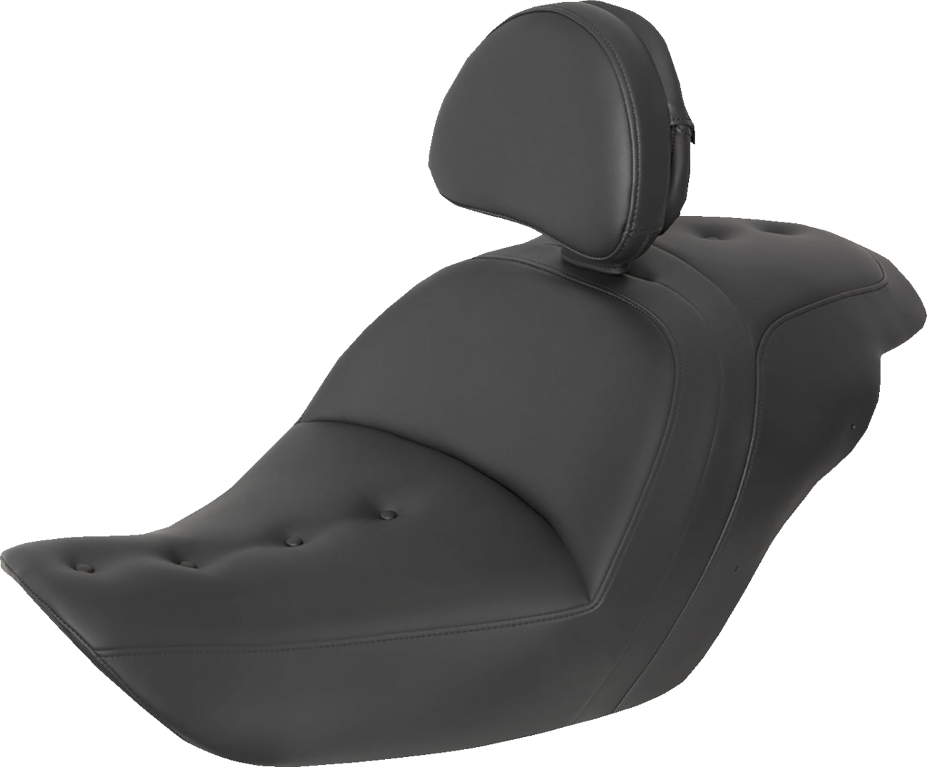 Roadsofa™ Pillow Top Seat - With Backrest - Black