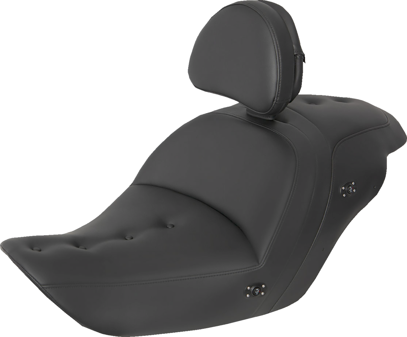 Heated Roadsofa™ Pillow Top Seat - With Backrest - Black