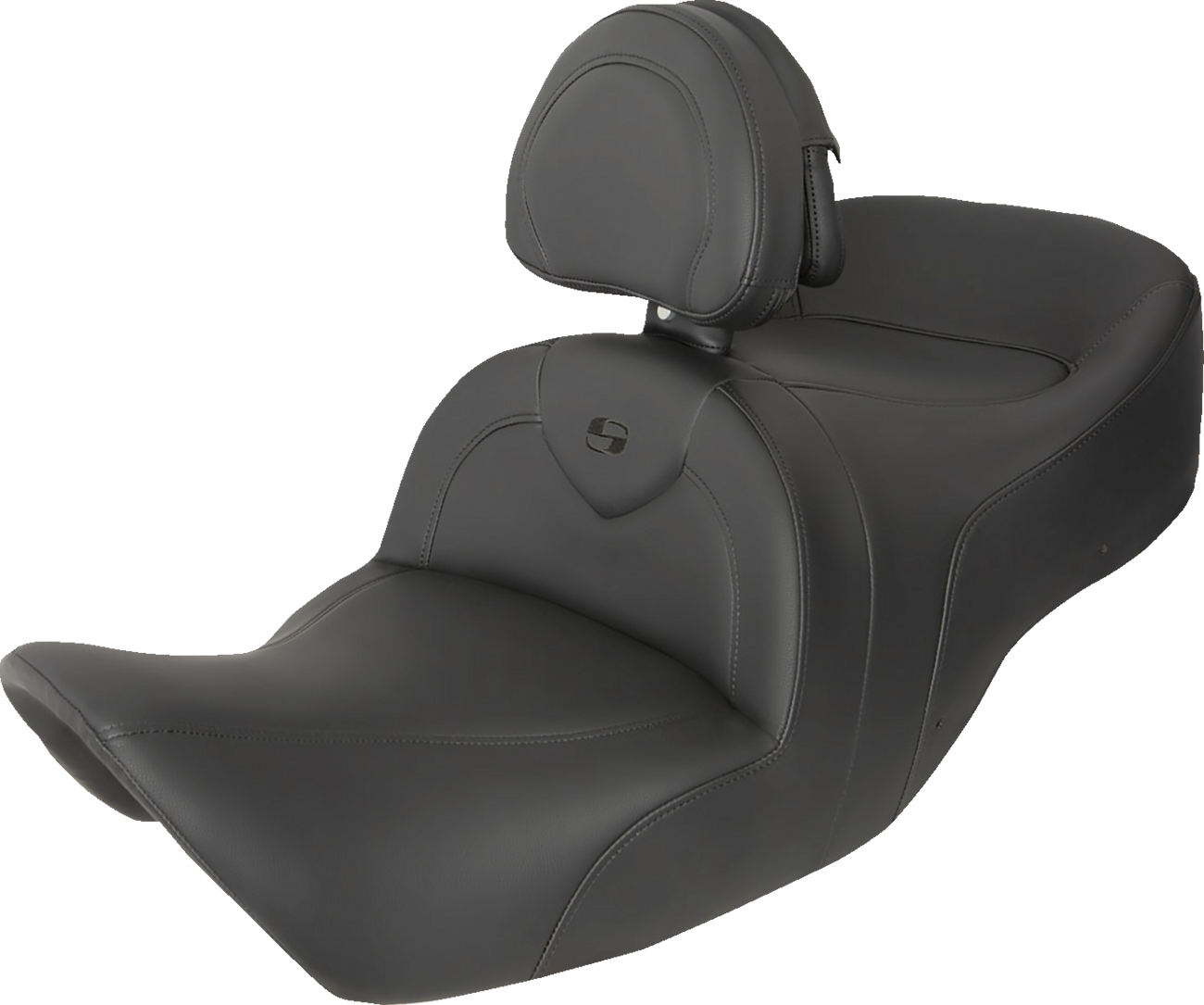 RoadSofa™ Seat - with Backrest - Black/Black Stitching - GL1800 '01-'10