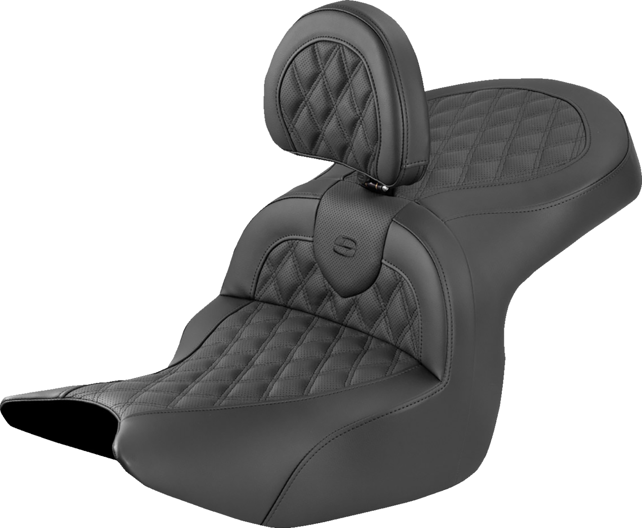 Roadsofa™ Seat - Lattice Stitch - With Backrest - Honda Goldwing '18-'26