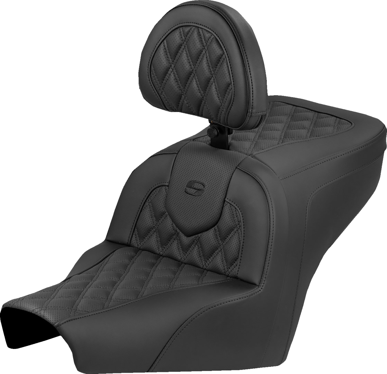 Roadsofa™ Seat - Lattice Stitch - With Backrest - BMW R18 '22-'25