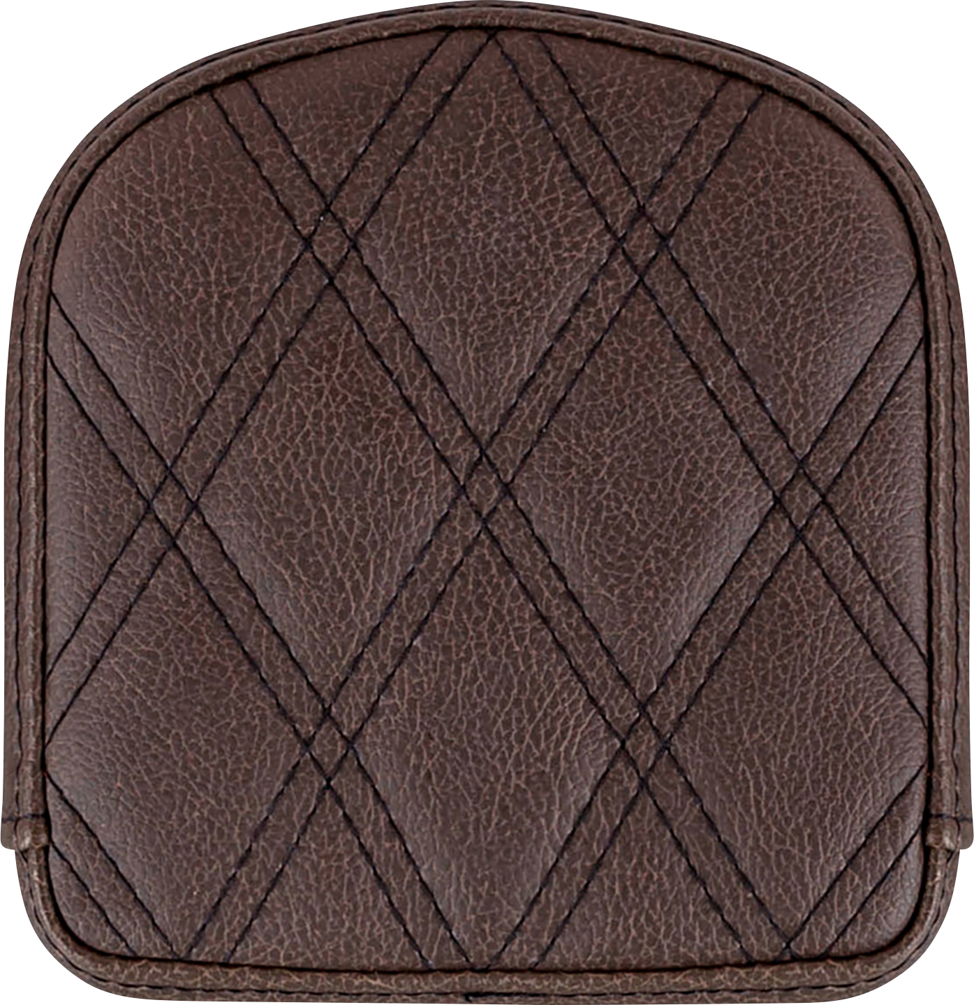 Sissy Bar Pad - Lattice Stitched - Brown - Universal