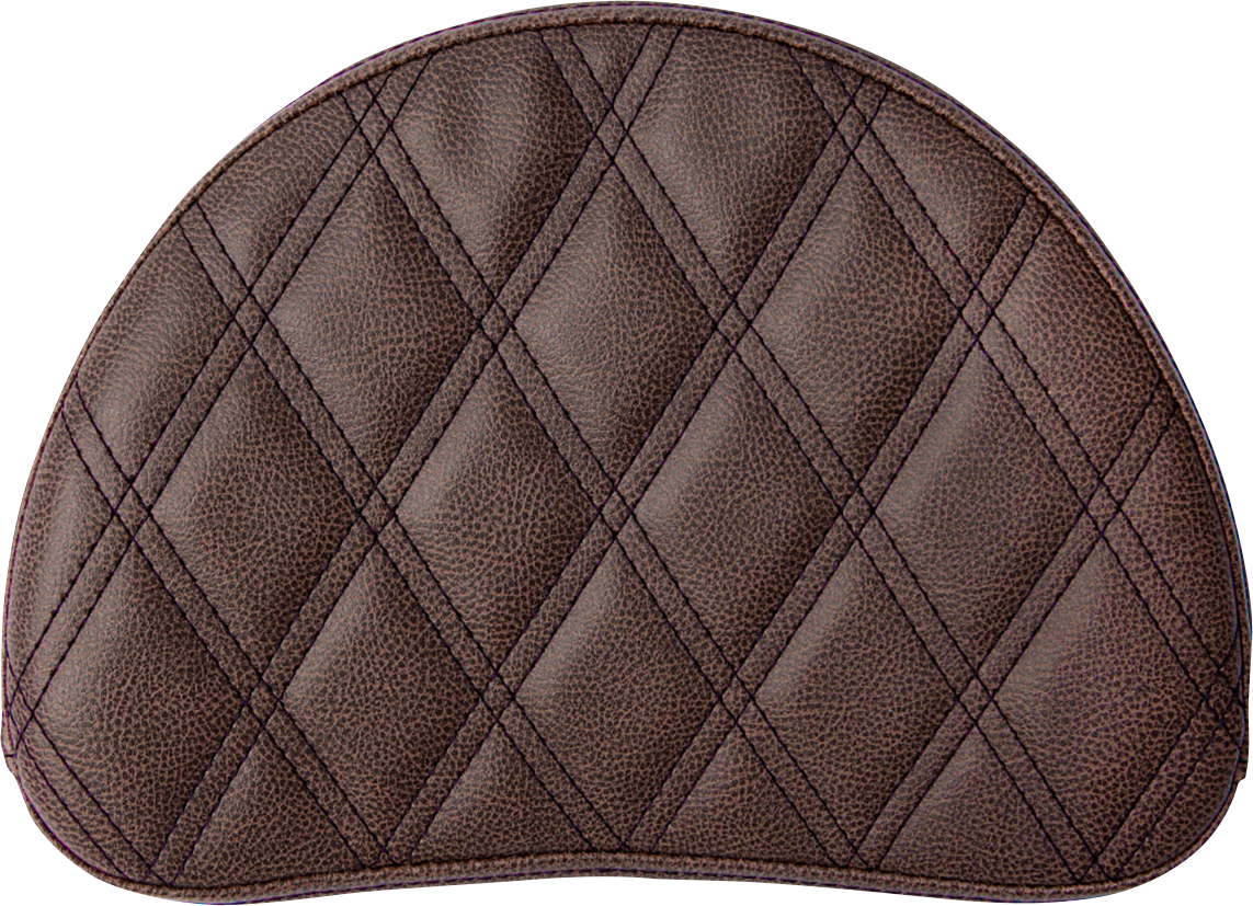 Sissy Bar Pad - Lattice Stitched - Brown - Universal