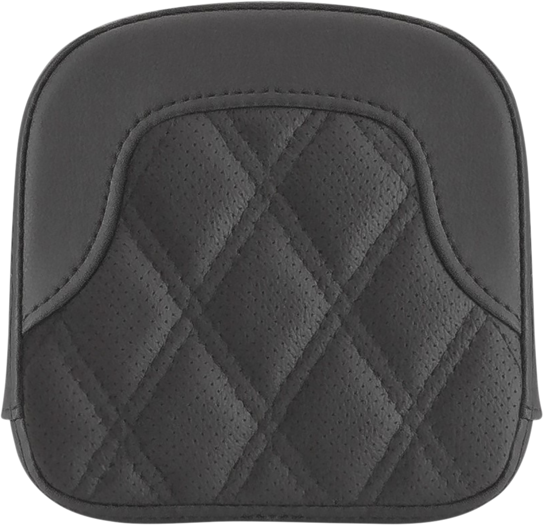Tall Sissy Bar Pad - RoadSofa™ - Lattice Stitch - Black - FL '99-'23