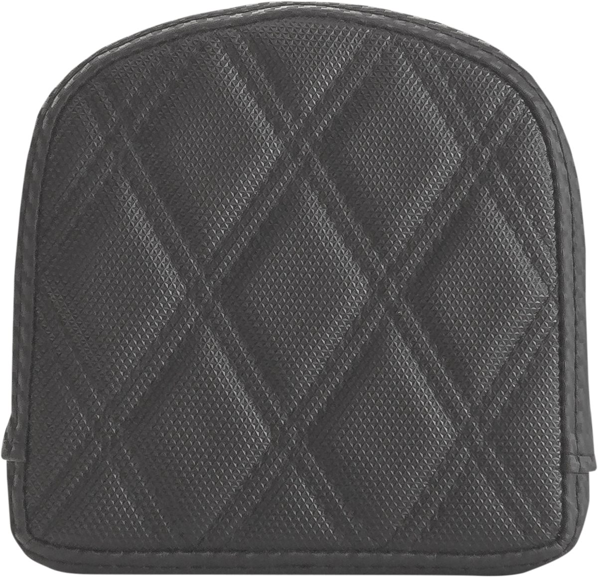 Sissy Bar Pad - Lattice Stitched - Black - Universal