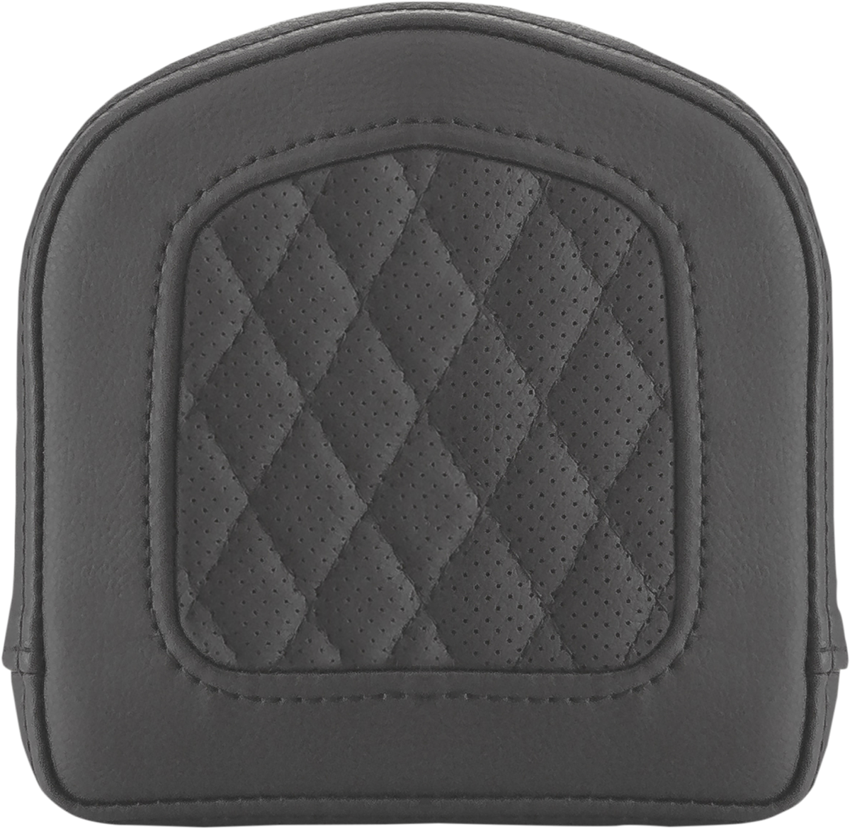 Sissy Bar Pad - Lattice Stitched - Black - Universal