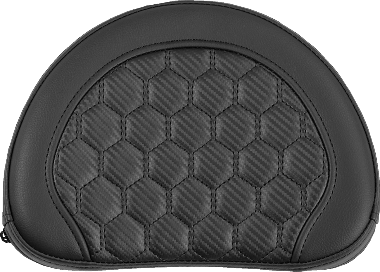 RoadSofa™ Sissy Bar Pad - Honeycomb - Black Stitching