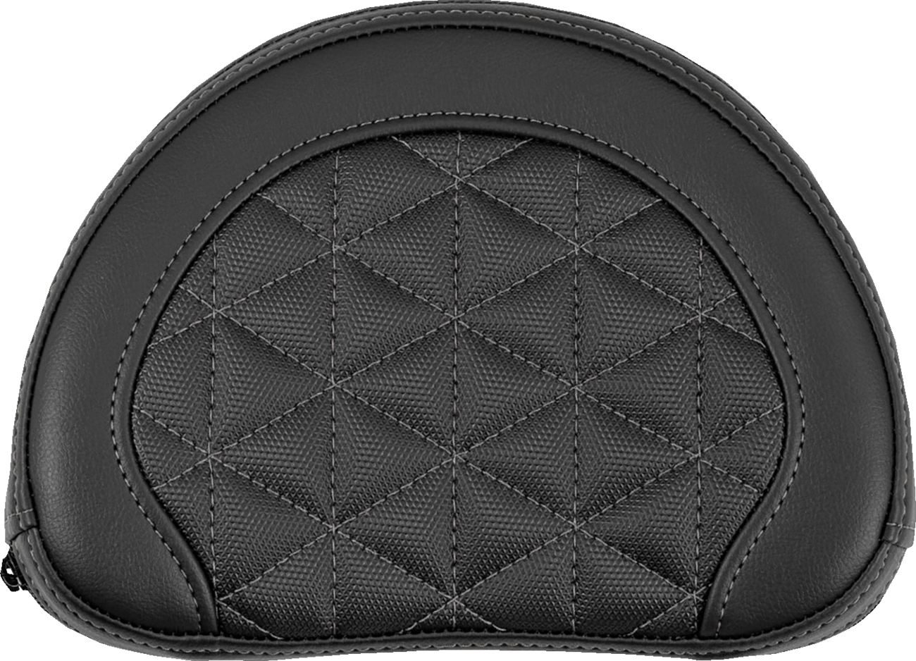 Contoured Sissy Bar Pad - Tri-Gripper - Gray Stitch