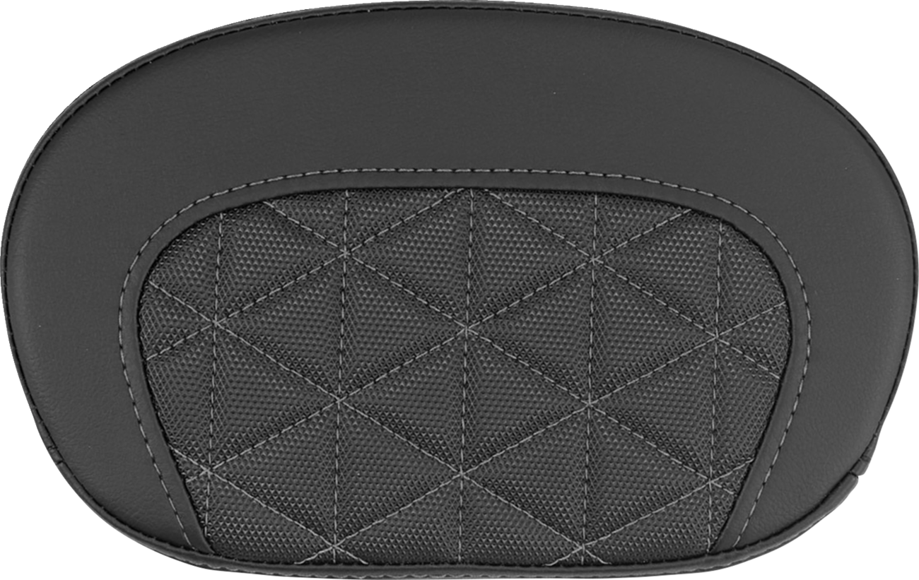 Mini Contour Sissy Bar Pad - Tri-Gripper - Gray Stitch