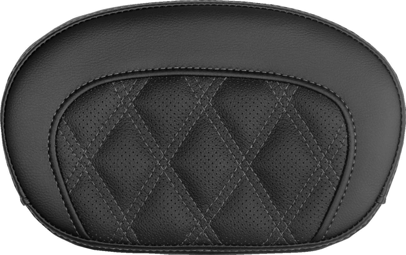 Mini Contour Sissy Bar Pad - Lattice Stitch - Gray Stitch